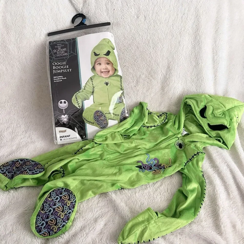 Spirit Halloween Oogie Boogie Jumpsuit Infant Costume 18-24 Months NBC Nightmare